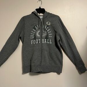 Nfl Green Bay Full Zip Medium Hoodie